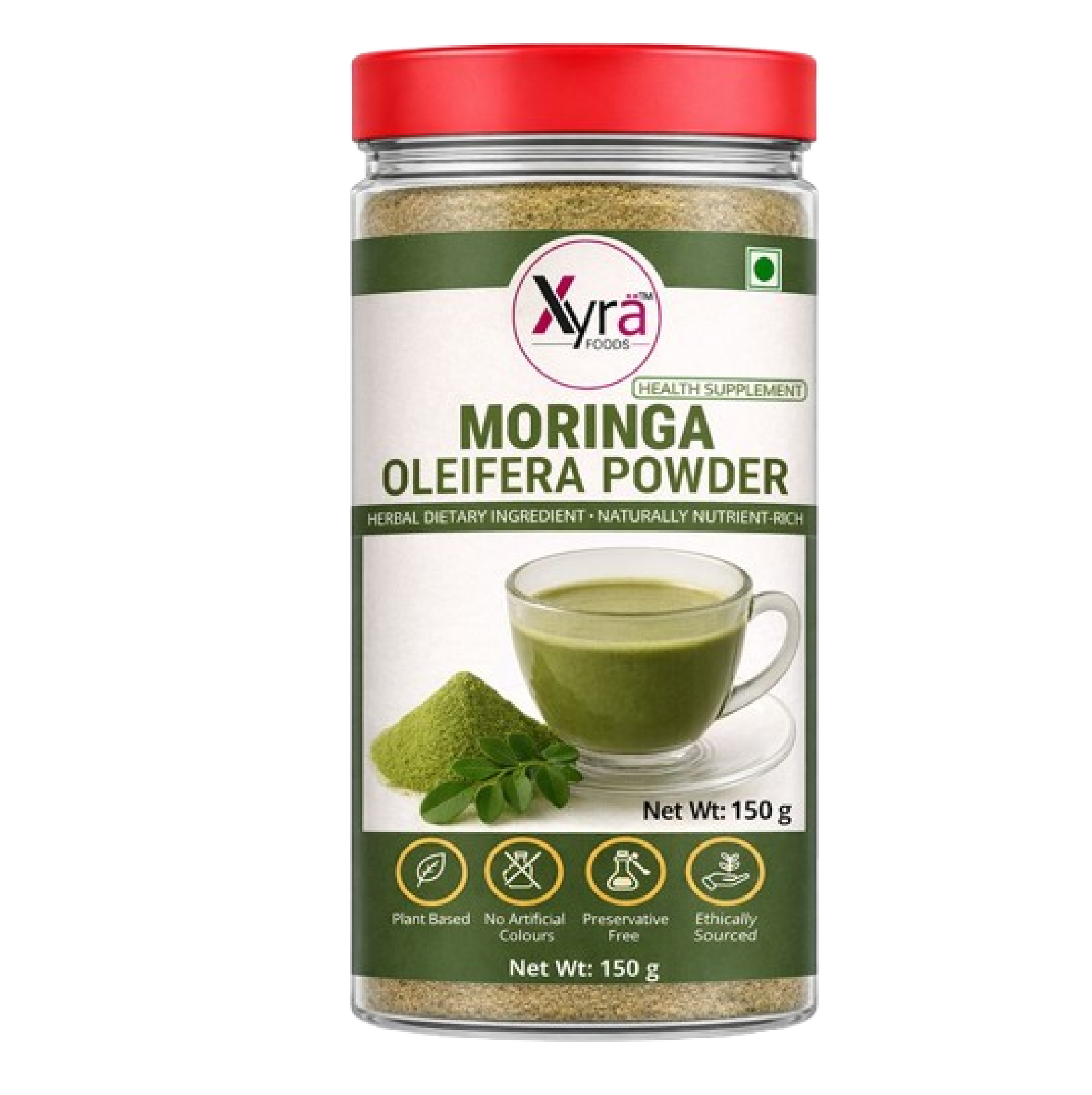 Premium Moringa Powder – Oleifera Leaf Powder | Xyra Foods | Xyra